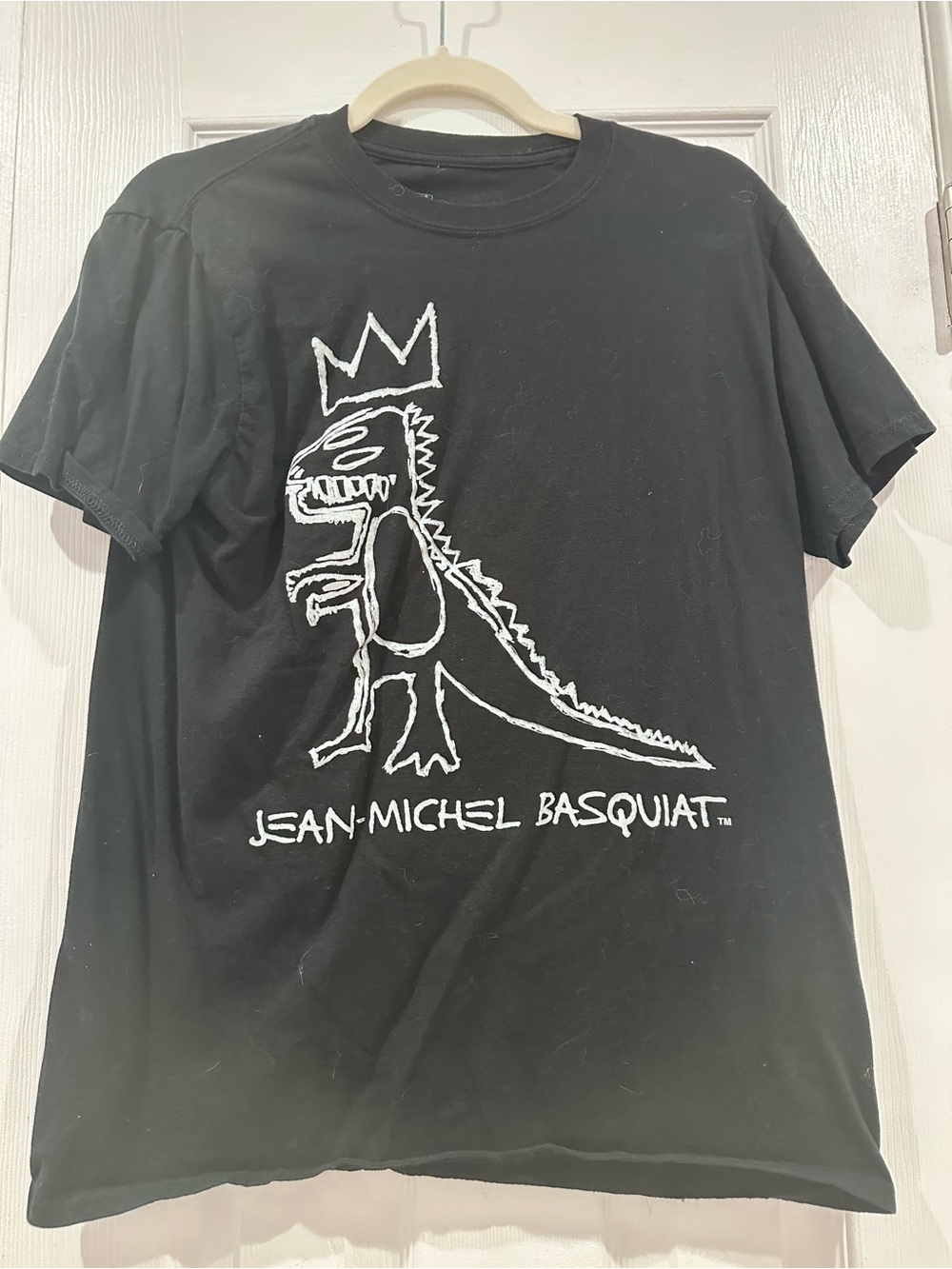 Jean-Michel Basquiat Black Short-Sleeve Graphic Tee